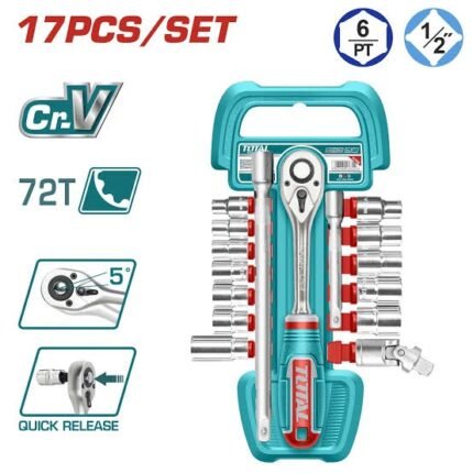 Jeux douille 17 pcs 1/2