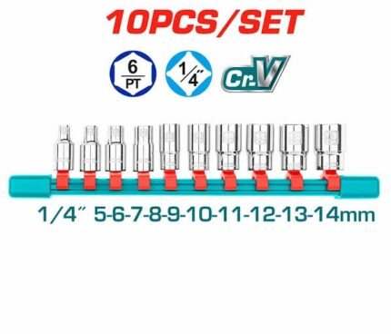 Jeux douille 1/4 10 pcs