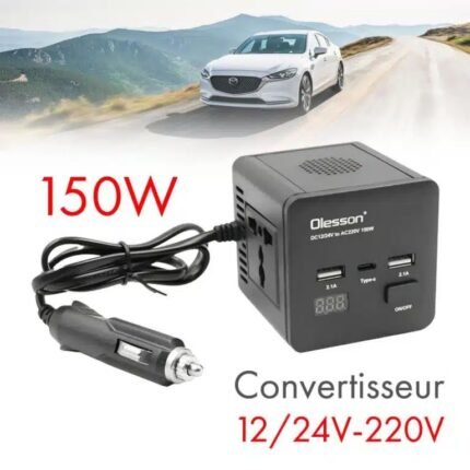 CONVERTISSEUR 12/24v -220v 150w
